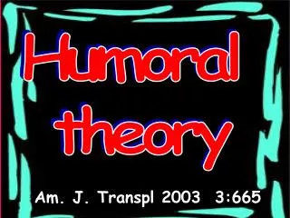 Humoral theory