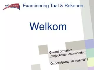 Examinering Taal &amp; Rekenen