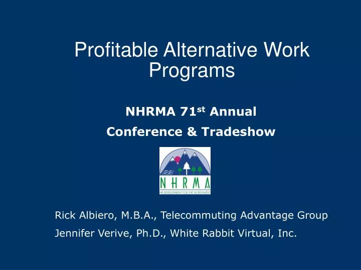 profitable alternative work programs