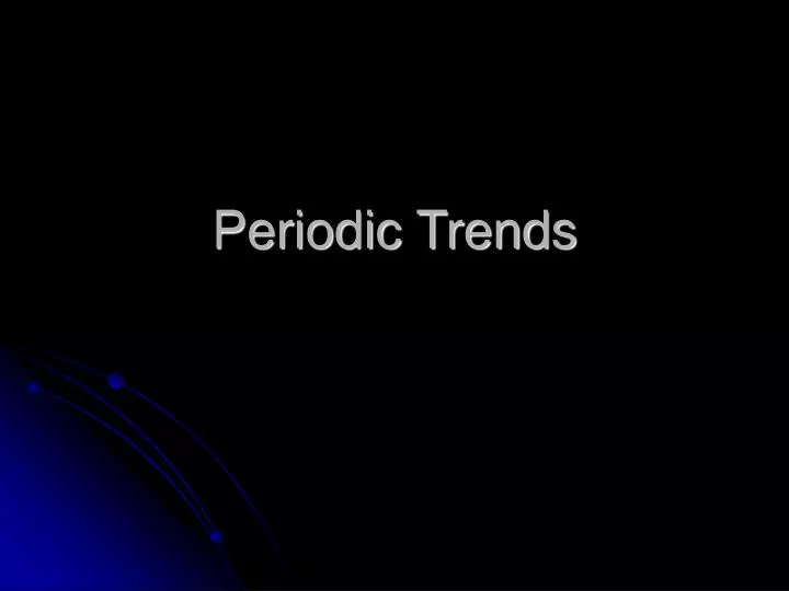 periodic trends