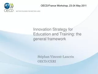 Innovation Strategy for Education and Training: the general framework