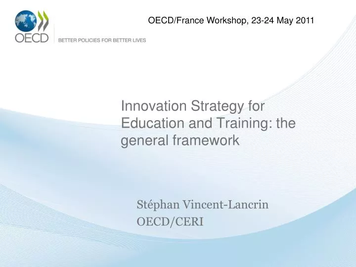 innovation strategy for education and training the general framework