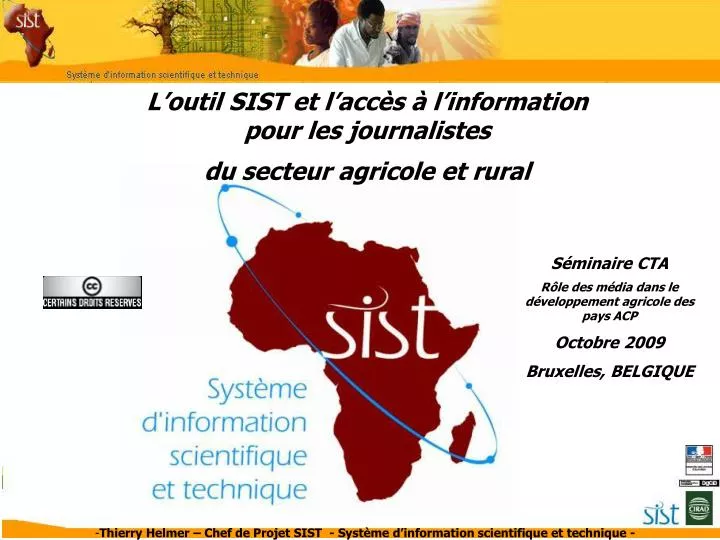 l outil sist et l acc s l information pour les journalistes du secteur agricole et rural