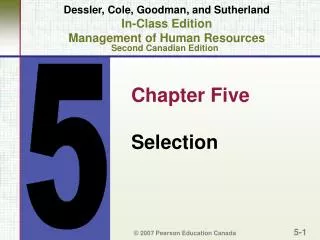 Chapter Five Selection