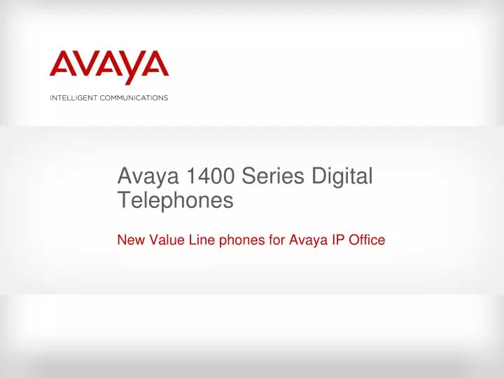 avaya 1400 series digital telephones