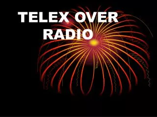 TELEX OVER RADIO