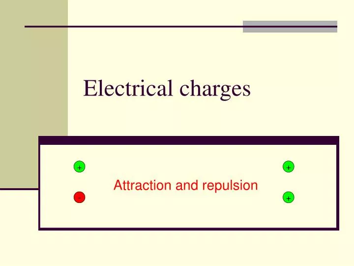 electrical charges