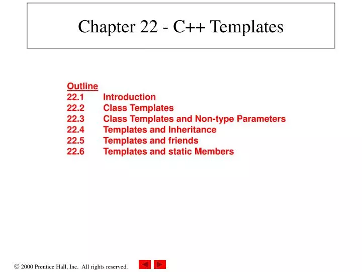 chapter 22 c templates