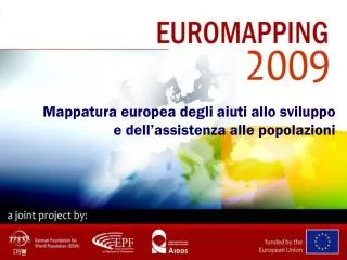 Mappatura europea degli aiuti allo sviluppo e dell’assistenza alle popolazioni