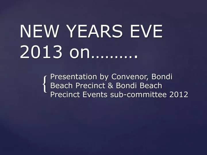 new years eve 2013 on