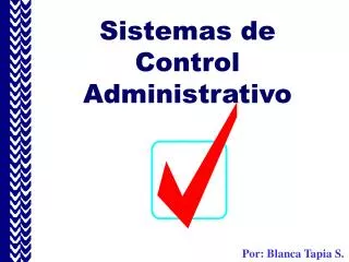 Sistemas de Control Administrativo