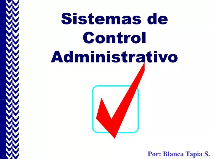 sistemas de control administrativo