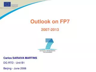 Outlook on FP7 2007-2013