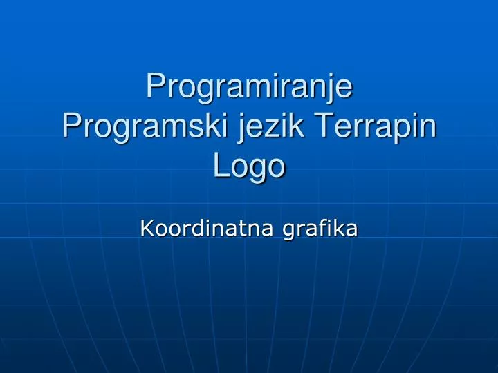 programiranje programski jezik terrapin logo