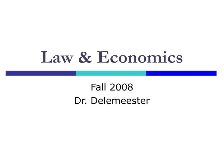 law economics
