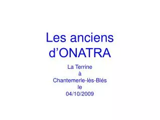 les anciens d onatra