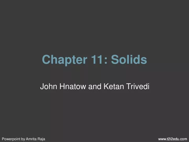 chapter 11 solids