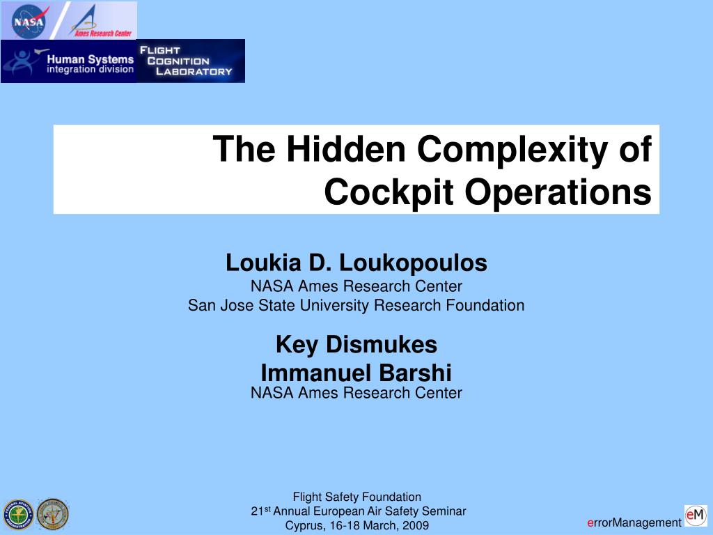 PPT - The Hidden Complexity of Cockpit Operations PowerPoint ...