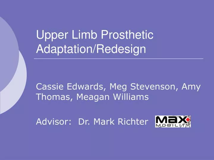 upper limb prosthetic adaptation redesign
