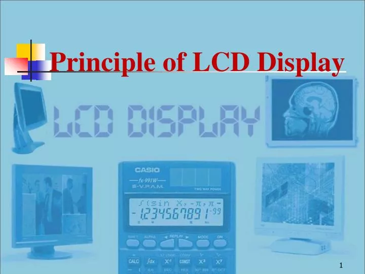principle of lcd display