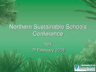 Northern Sustainable Schools Conference