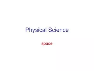 Physical Science