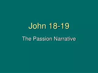John 18-19