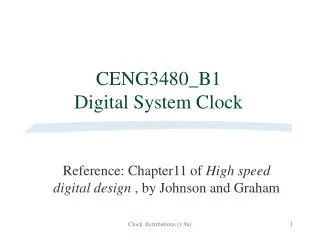 CENG3480_B1 Digital System Clock