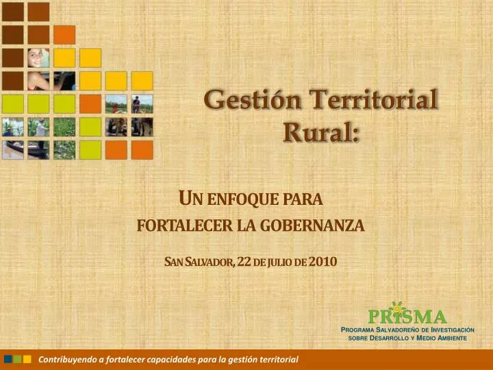 gesti n territorial rural