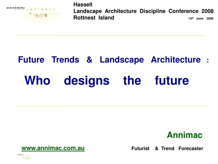 future trends landscape architecture who designs the future