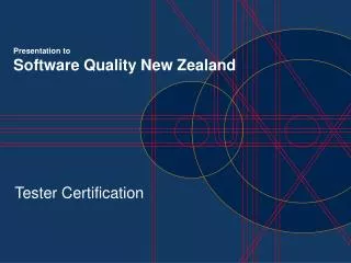 Presentation to Software Quality New Zealand
