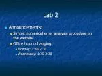 Lab 2 - slide 1
