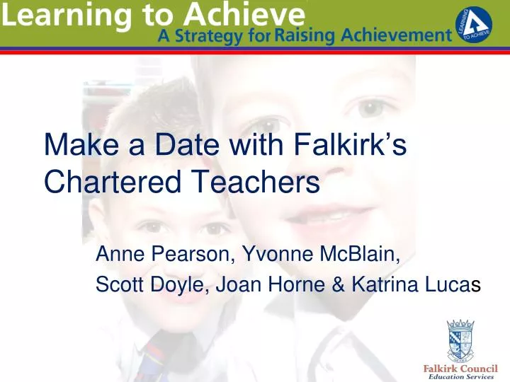 make a date with falkirk s chartered teachers