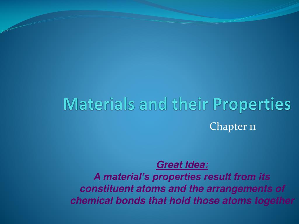 PPT - Materials and their Properties PowerPoint Presentation, free ...