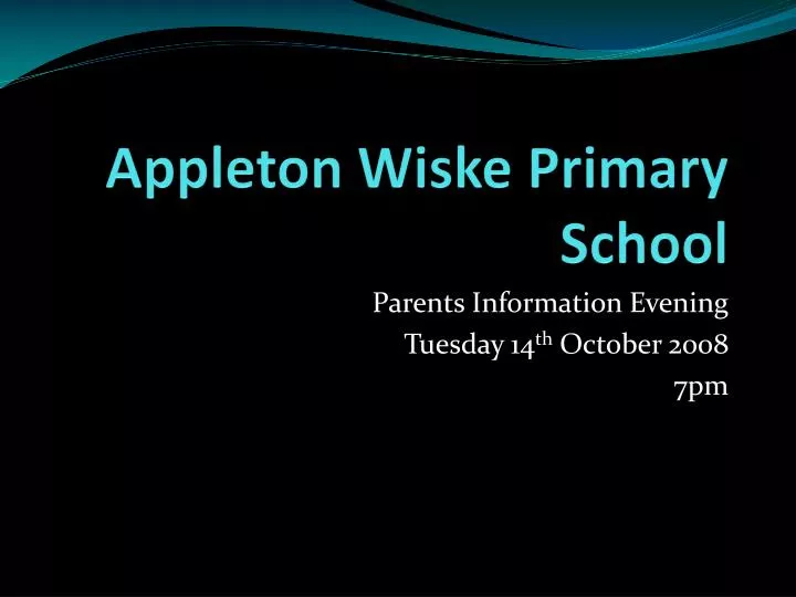 appleton wiske primary school