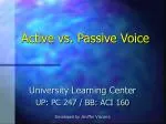 Active vs. Passive Voice - slide 1