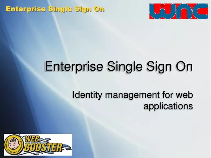 enterprise single sign on