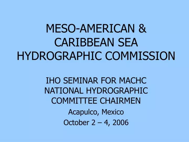 meso american caribbean sea hydrographic commission