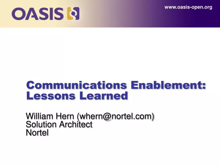 communications enablement lessons learned