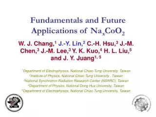 Fundamentals and Future Applications of Na x CoO 2