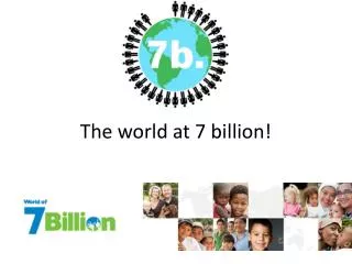 The world at 7 billion!