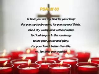 PSALM 63