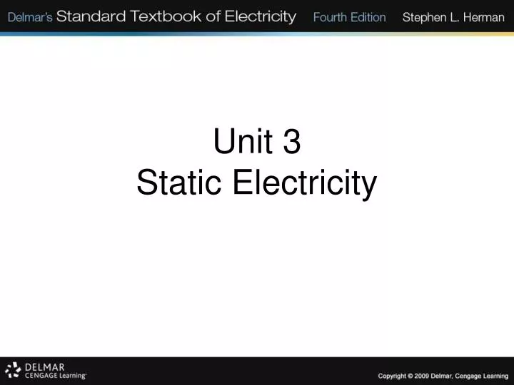 unit 3 static electricity