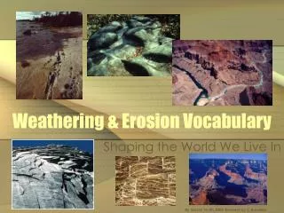 Weathering &amp; Erosion Vocabulary