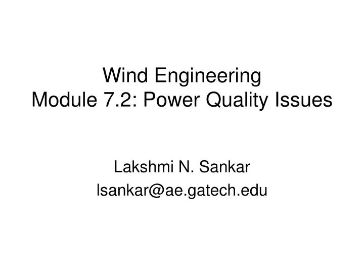wind engineering module 7 2 power quality issues
