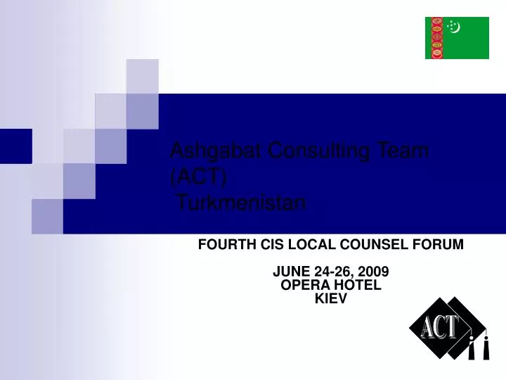ashgabat consulting team act turkmenistan