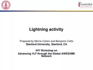 Lightning activity