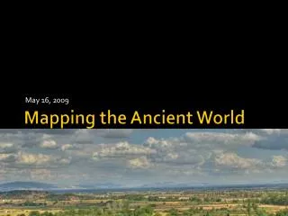Mapping the Ancient World