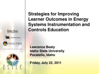 Strategies for Improving Learner Outcomes in Energy Systems Instrumentation and Controls Education