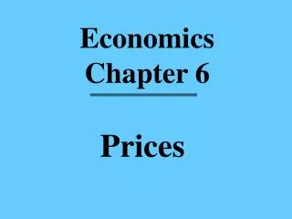 Economics Chapter 6